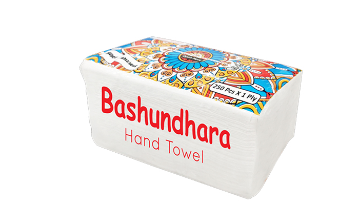 বসুন্ধরা হাত তোয়ালে (250 পিস × 1 প্লাই)
