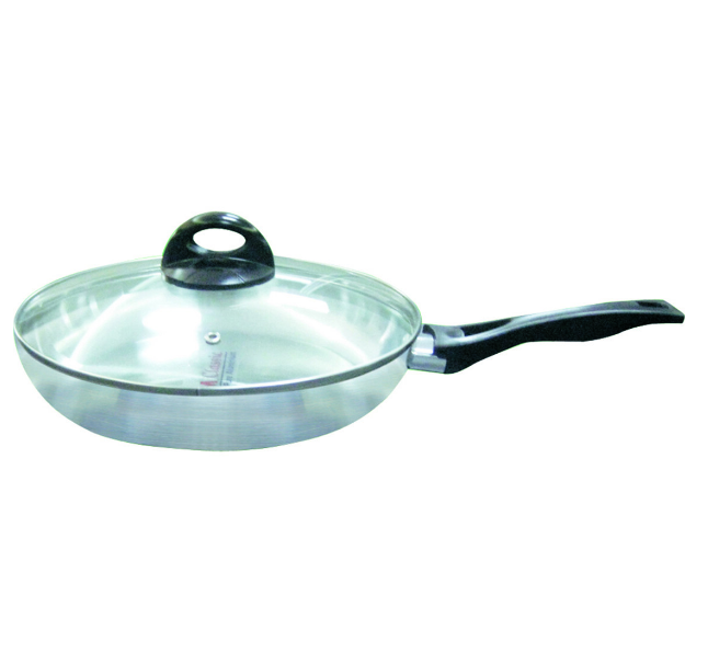 কিয়াম Alu. ফ্রাইপ্যান কাঁচের ঢাকনা সহ 24 সেমি
