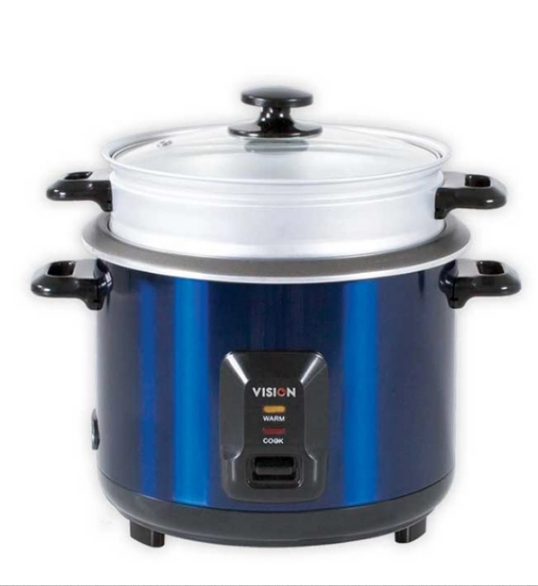 ভিশন রাইস কুকার 1.0 এলটিআর 100 এসএস ব্লু (একক পট)