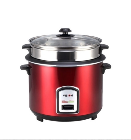 ভিশন রাইস কুকার 1.0 এল 100 এসএস রেড (একক পট)