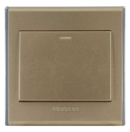 মেটালিক সিলভার/ব্লাক/গোল্ড (A8 সিরিজ) DS-EE-106-1Gang-2way