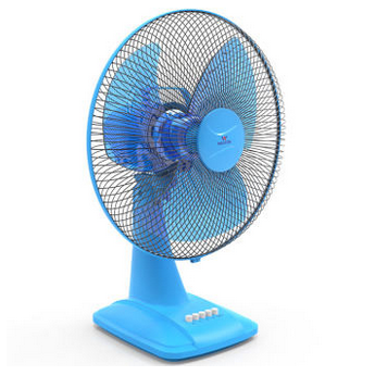 টেবিল ফ্যান DS-EETF-102-Sky-Blue/Cream-White-(Push-Button)