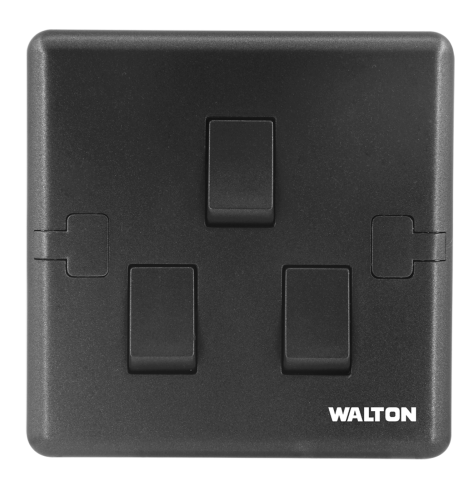 মেটালিক ব্লাক/সিলভার/গোল্ড (W1 সিরিজ) DS-EE-1-4Gang-Switch-104