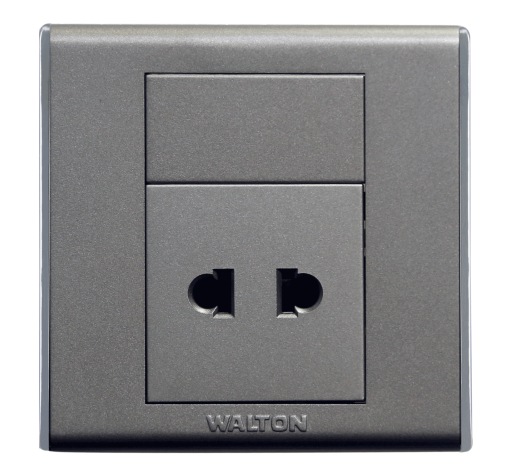 মেটালিক সিলভার/ব্লাক/গোল্ড (A8 সিরিজ) DS-EE-114-2-PIN-Socket