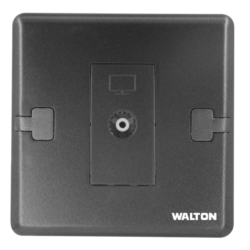 মেটালিক ব্লাক/সিলভার/গোল্ড (W1 সিরিজ) DS-EE-TV-Socket-111