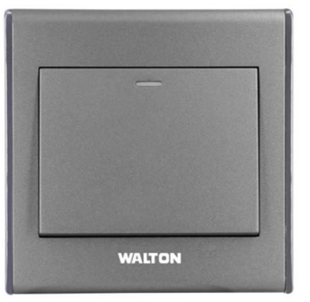 মেটালিক সিলভার/ব্লাক/গোল্ড (A8 সিরিজ) DS-EE-102-1Gang-Switch