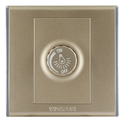 মেটালিক সিলভার/ব্লাক/গোল্ড (A8 সিরিজ) DS-EE-118-Light-Dimmer-Switch