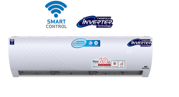 WSI-KRYSTALINE-24C, 7034 Watts (24000 BTU/hr) Smart 24000 BTU/hr Twinfold Inverter AC – 2 Ton
