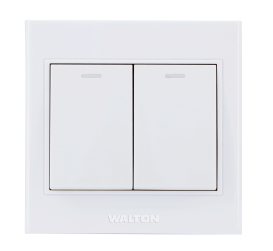 পার্ল হোয়াইট (E4 সিরিজ) DS-EE-PW-102-2Gang-Switch