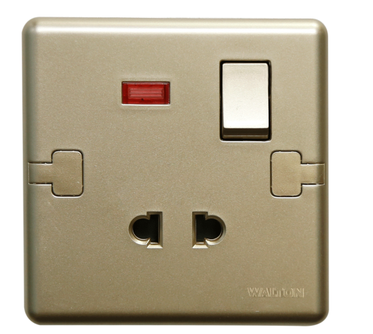 মেটালিক ব্লাক/সিলভার/গোল্ড (W1 সিরিজ) DS-EE-2pin-Socket-114