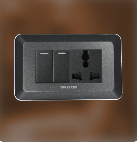 কভার প্লেট (S3 এবং V8 সিরিজ) মেটালিক ব্লাক DS-EE-CPMB-102-Cover Plate-V8-10 Pes