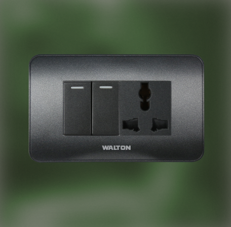 কভার প্লেট (S3 এবং V8 সিরিজ) মেটালিক ব্লাক DS-EE-CPMB-101-Cover Plate-S3-10 Pes