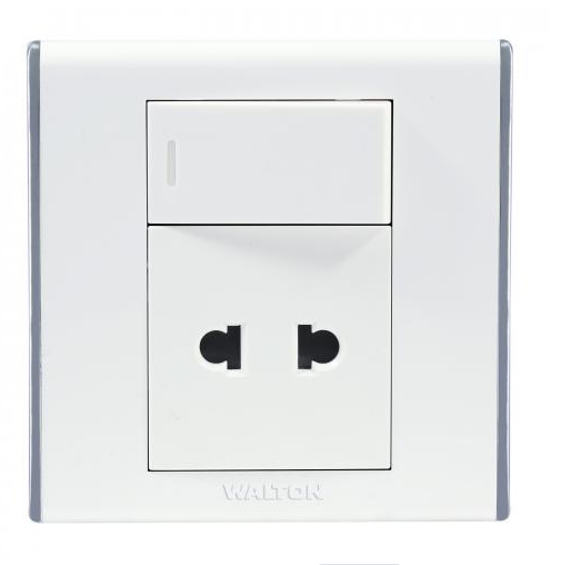 পার্ল হোয়াইট (A8 সিরিজ) DS-EE-120-2 Pin-Socket-with-Switch