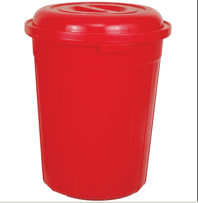 Drum With Lid 90 L - Red